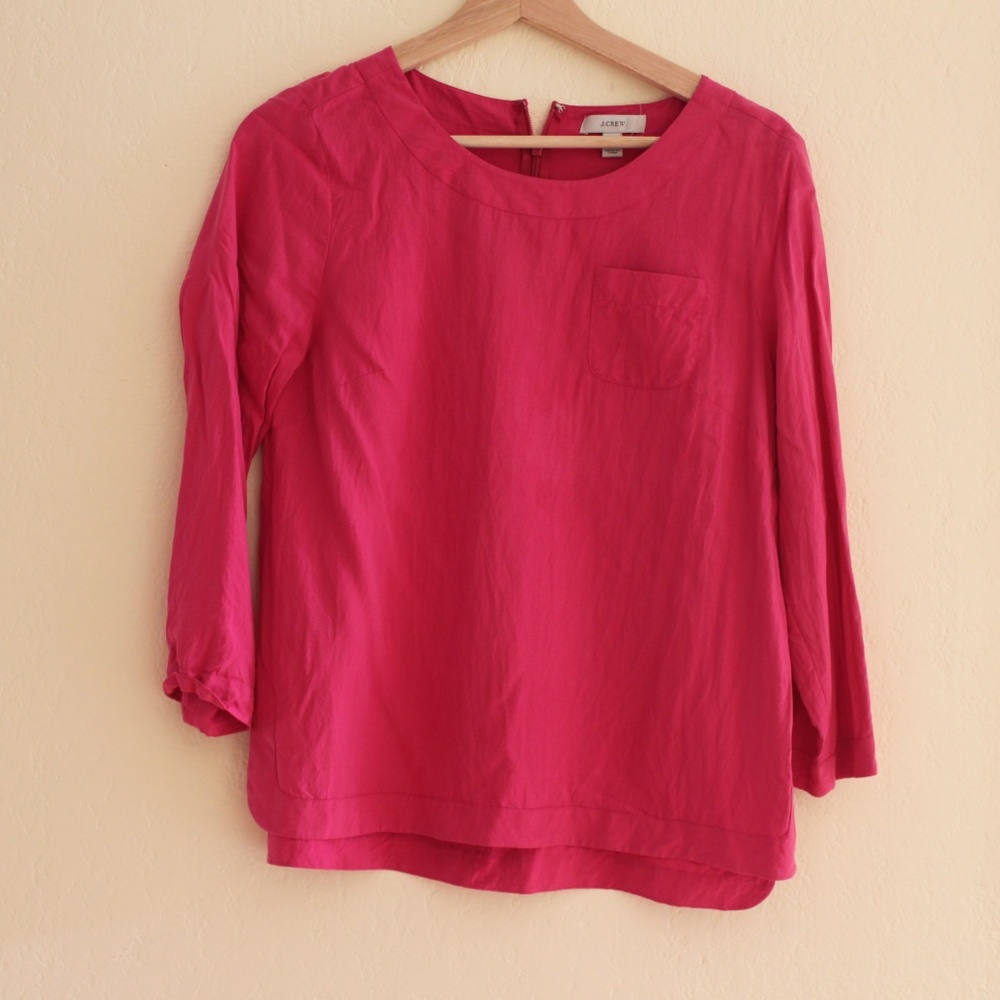 Jcrew 100% silk blouse